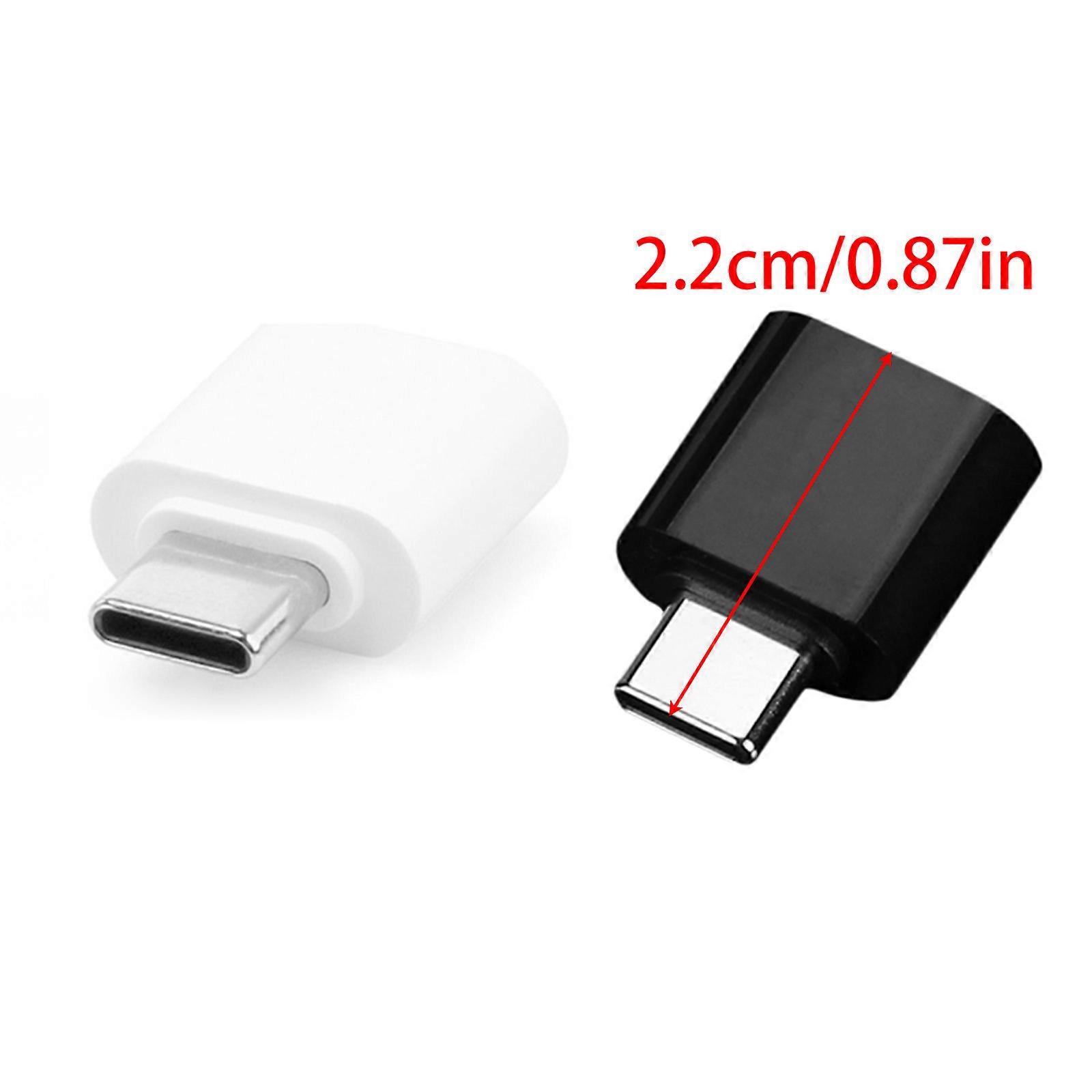Durable Type C Male to USB 3.1 Female Data Adapter  for  for Xperia XZ Phone Tablet OnePlus for 3T for MacBook  Univ  White