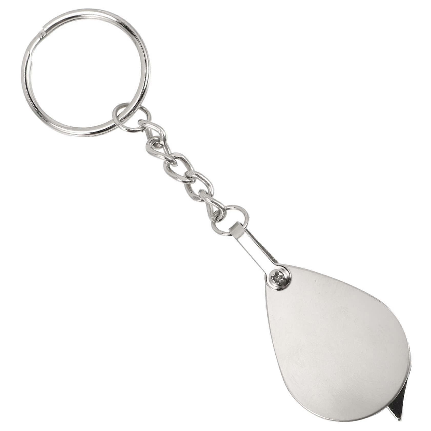 Foldable magnifying glass as keychain hand magnifier with magnification magnifying glass keychain for reading small print