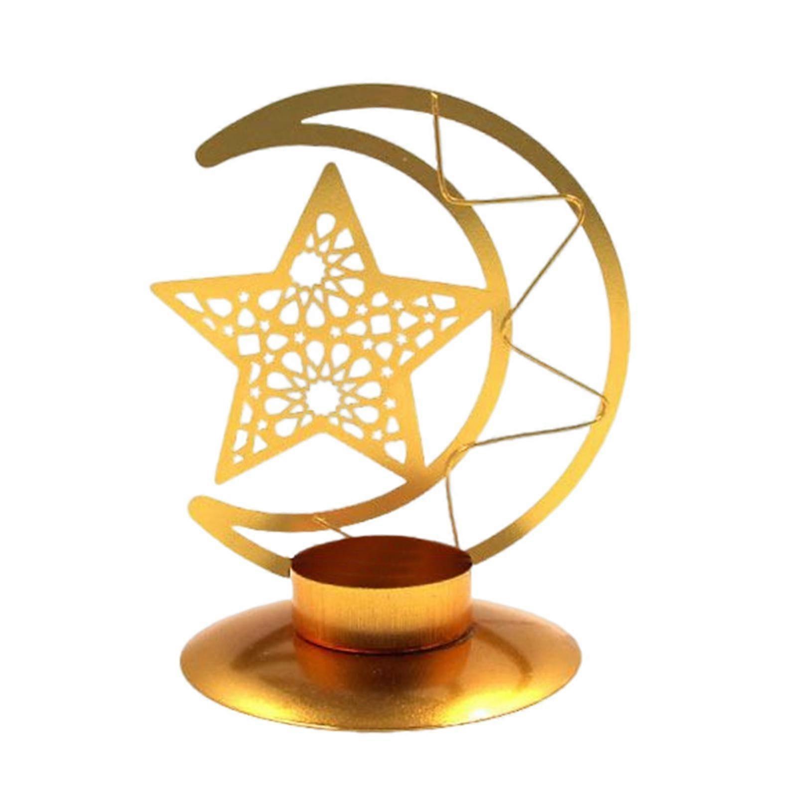 Candlestick Holder Eid Mubarak Ramadan Table Decorations Votive Tea Light Candle