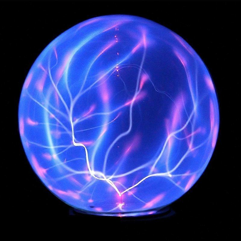 Moodle USB Plasma Ball Light 5-inch Magic Plasma Light Static Globe Light Electrostatic Blue Touch Light