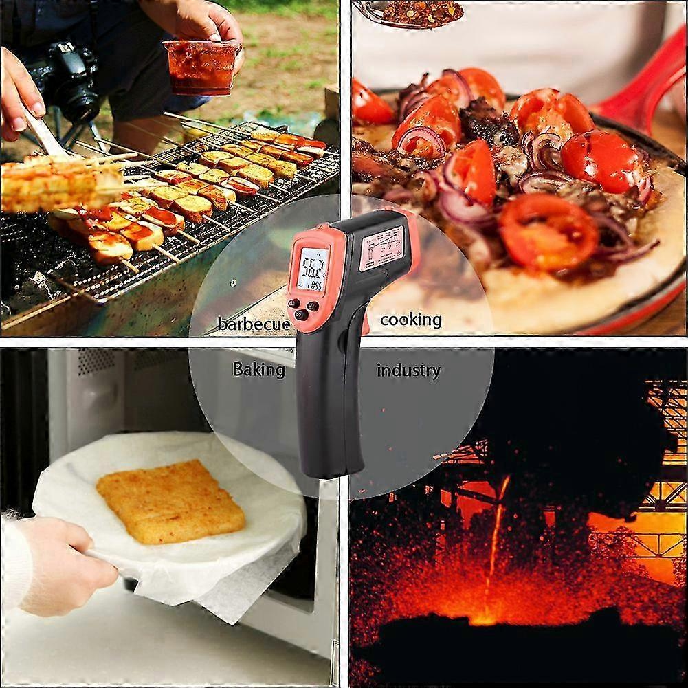 2025 HW600 Non-contact Digital Infrared Thermometer Laser Temp Meter -50℉ to 600℉