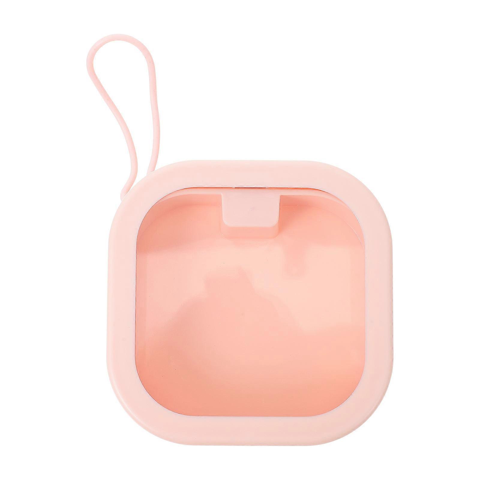 Compact Portable Jewelry Case for Earrings, Rings, and Ornaments – Multi Function Travel Storage Box with Visible Design, Pink