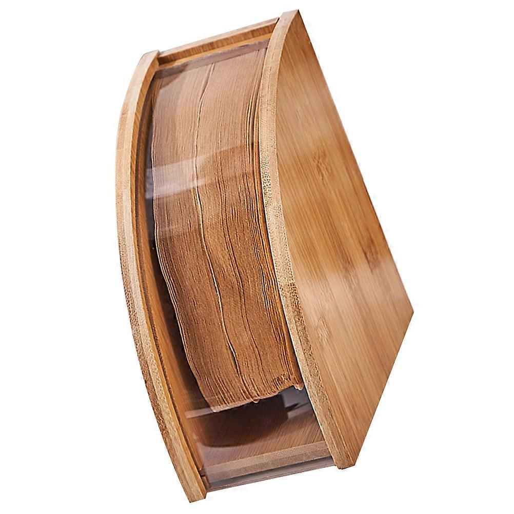 Light Brown Household Fan Shape Coffee Filter Paper Holder For Coffee Shop Organization 1 Piece