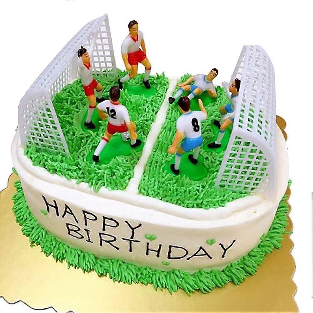 Non-Edible Cake Decor Collection, Football Figures Enhancing Themed Desserts for Boys