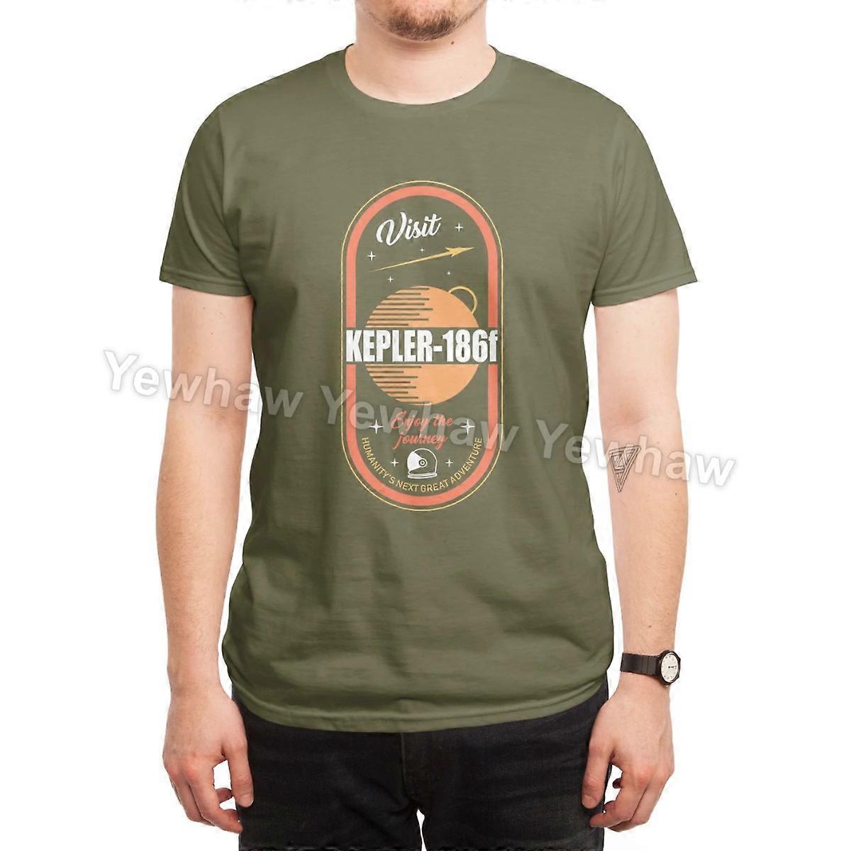 Visit Kepler 186f T-Shirt retro-futuristic space travel Kepler-186f outer space planets