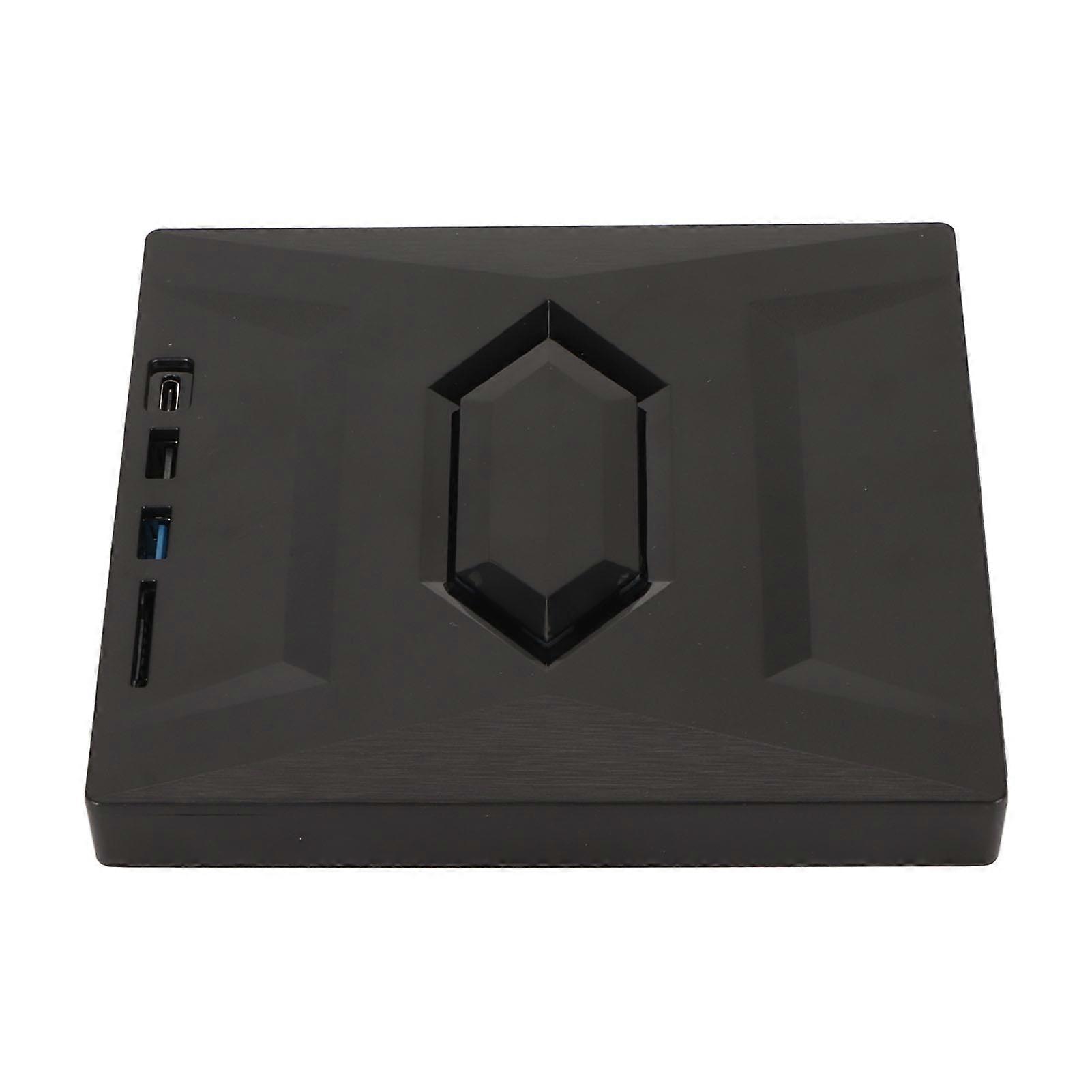 External DVD Drive USB 3.0 Type C High Speed 5Gbps Storage Card Slot Plug and Play DVD Burner for Laptop Desktop AIO 