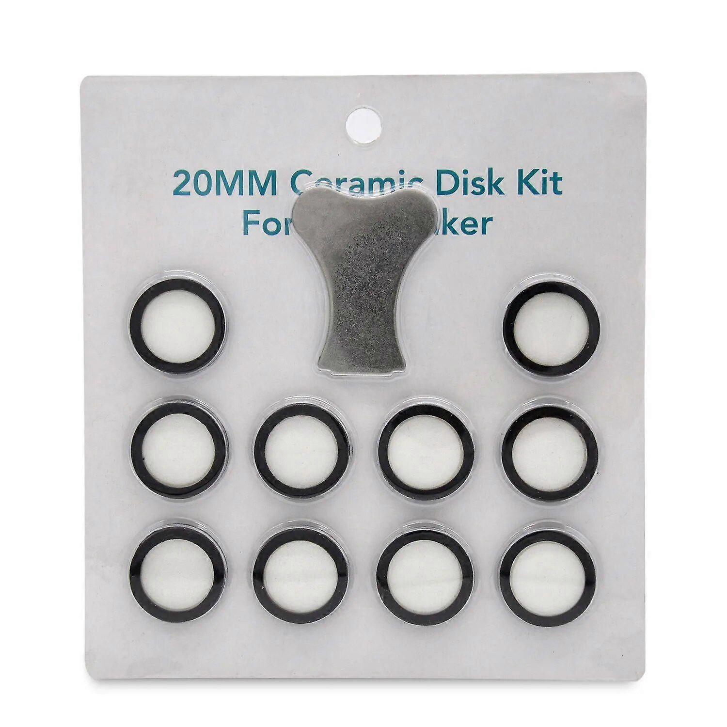 11pcs Mist Maker Maintenance Kit, Ceramic Ceramic Discs Replacement Key Parts Kits for Mist Machine