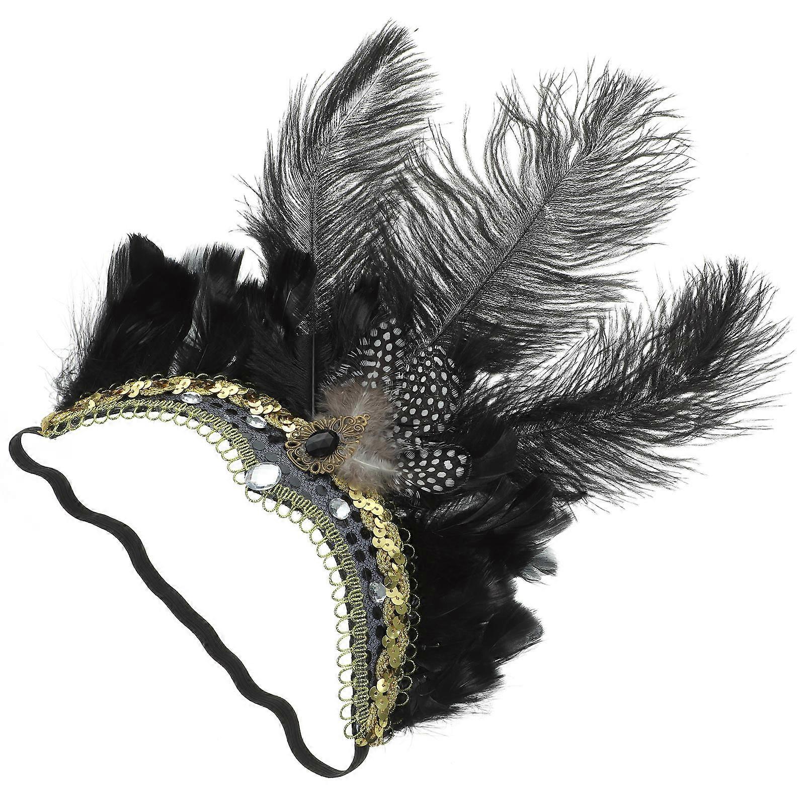Decorative Headband Fascinator Headband For Carnival Stage Performance 1Pack