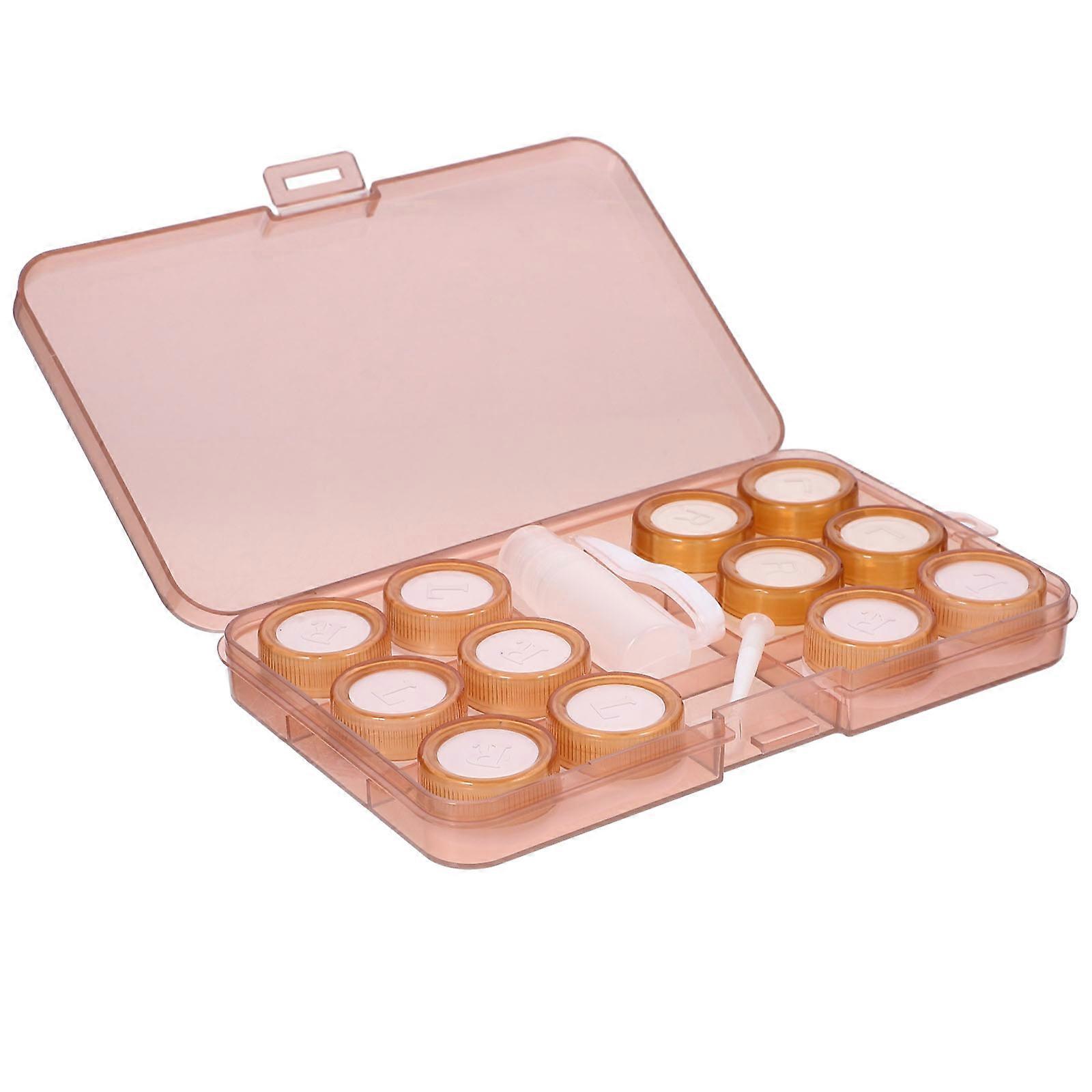 Plastic Lens Storage Box Portable Contact-lens Case Rectangular Men 1Set