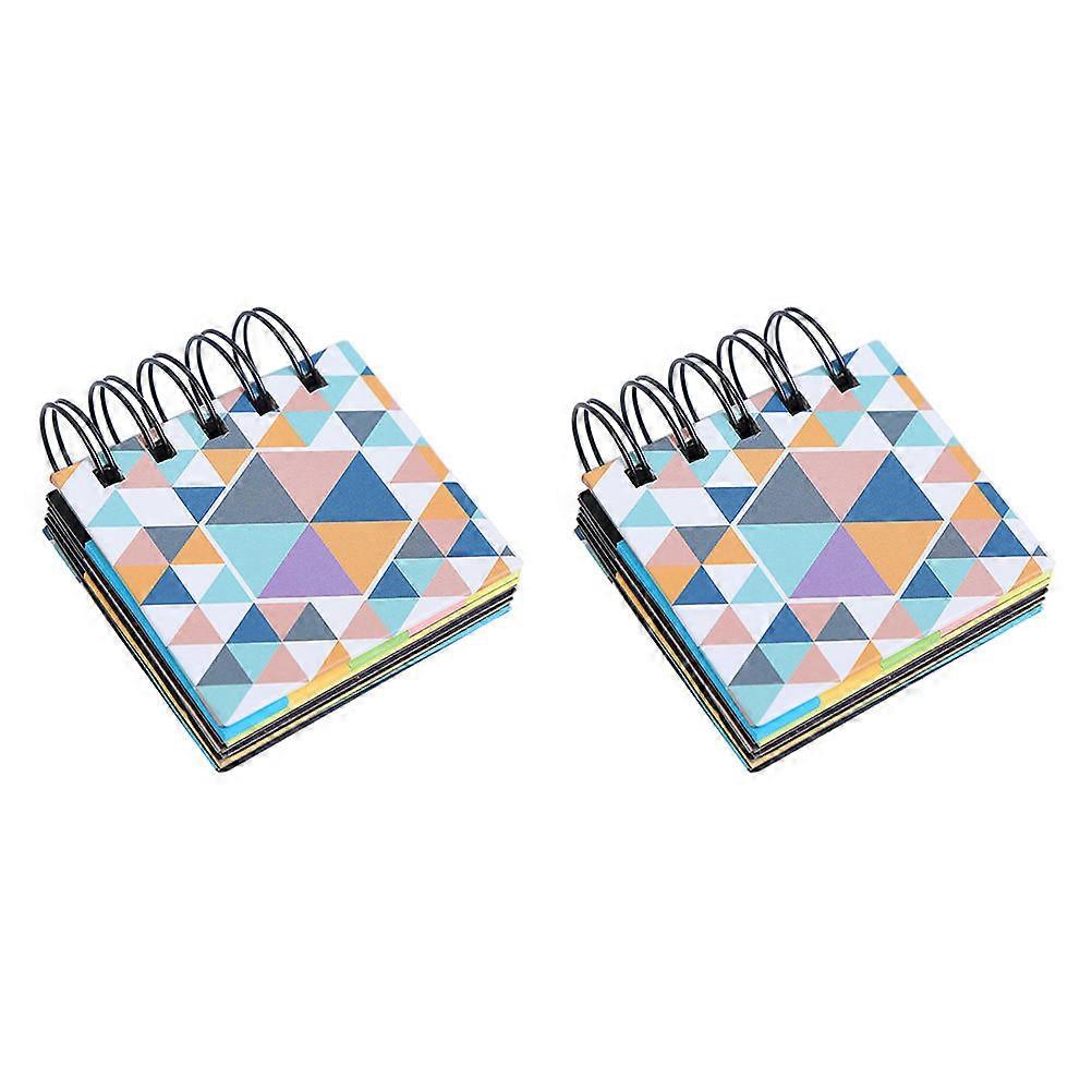 Self Stick Memo Pads Sticky Memo Pads Office Memo Notes Rectangular Practical Students Professionals Households Note-Taking 2Pcs