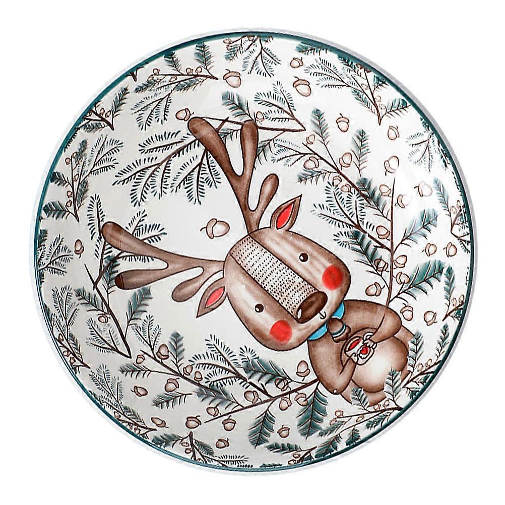 Fruit Dessert Dish Square Ceramic Plate Assorted Color 20.2x20.2cm Fruit Storage 1Pack