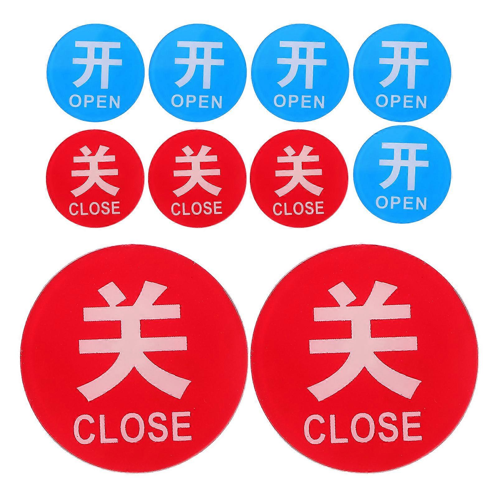 Hot Cold Water Label Hot Cold Water Faucet Indicator Stickers Restroom Commercial Users 3.00X3.00X0.20CM Acrylic Water Temperature Labeling 1 Set