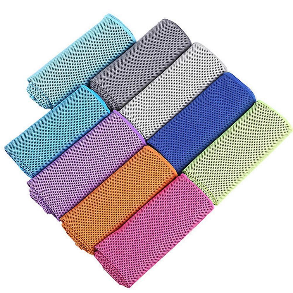 Cooling Fast Drying Towel Polyester Towel Rosy Color for Running Jogging Hiking Camping 90x30 Cm 1Pcs