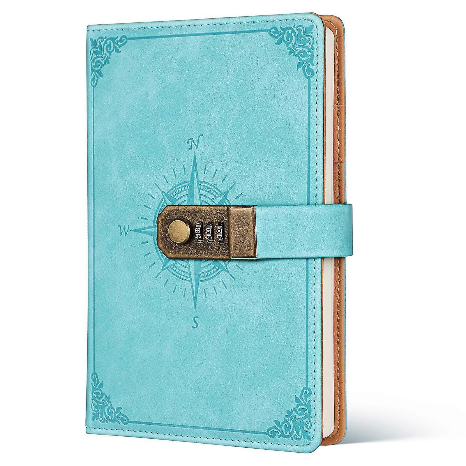 Password Lock Notebook for Women & Professionals – Secure Diary with Combination Lock, Card Slots & Smooth Writing Pages for Students and Business Use