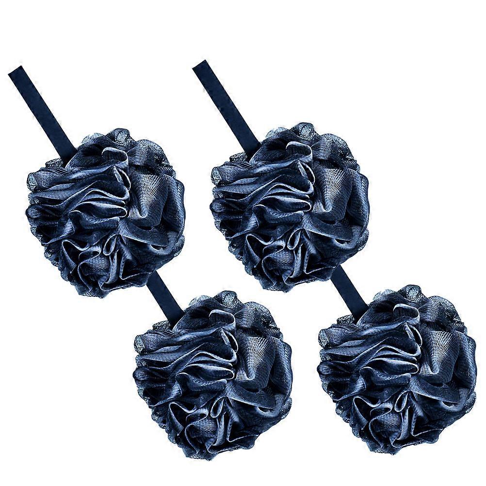 Bath Mesh Balls Shower Sponge Loofahs Pore Cleansing Grease Cleaning Family Use 4Pcs