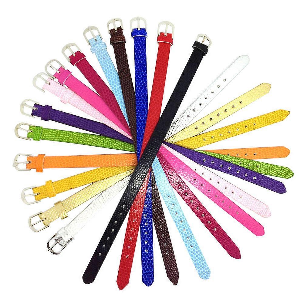 Snake Pattern Colored Bracelets for Women Jewelry Making 20Pcs Pack