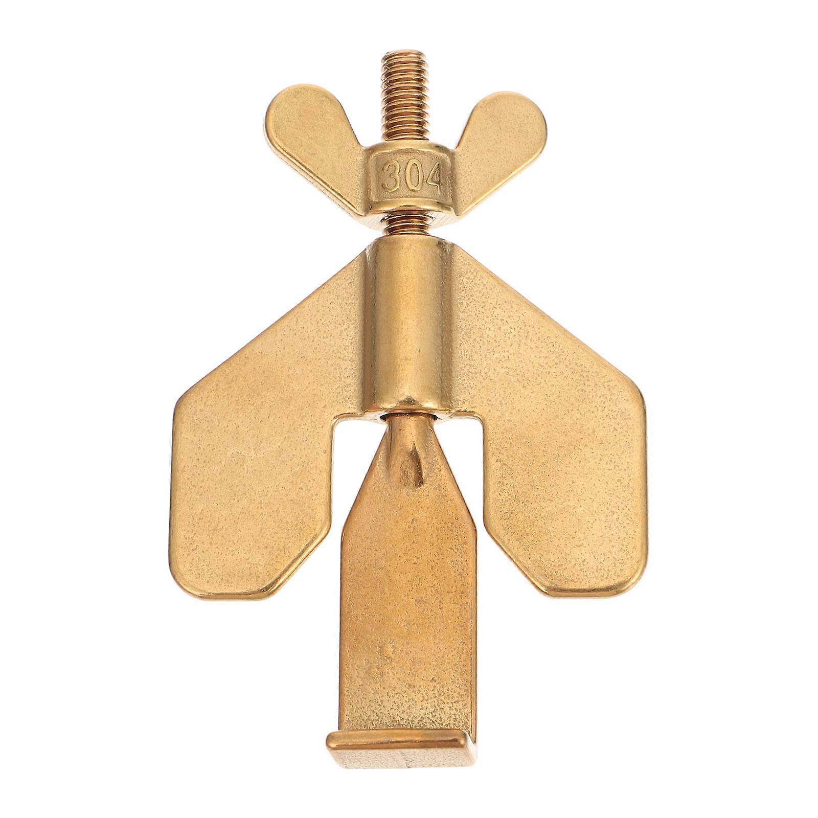Door Restrictor Home Security Door Locker Travel Lock Down Locks Stainless Steel 8.00X5.10X0.80cm 1Pack