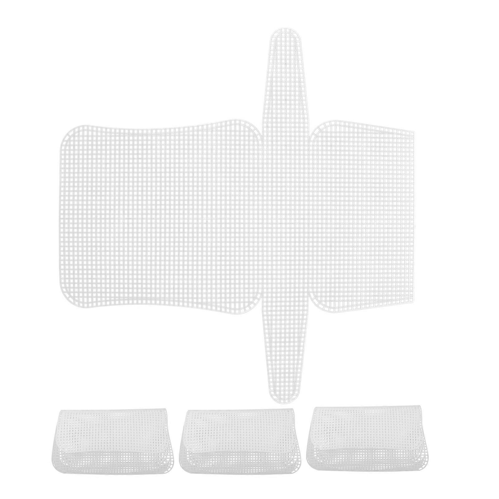 4pcs Plastic Mesh for DIY Bag Making, Multi Purpose Plastic Canvas Kits for Knitting, Crochet, Embroidery & Craft Projects – Versatile Use