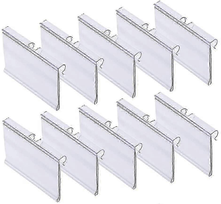 100pcs σαφής πλαστικός κάτοχος ετικέτας κάτοχος ετικέτας πλαστική ετικέτα 6cm x 4.2cm