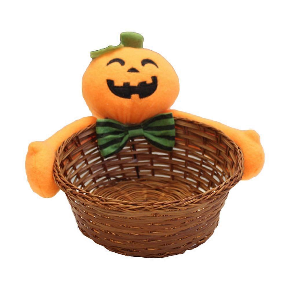 Holiday Fruit Basket Halloween Woven Baskets Leopard Random Style Storage 21 x 21 x 16 cm 2Pcs