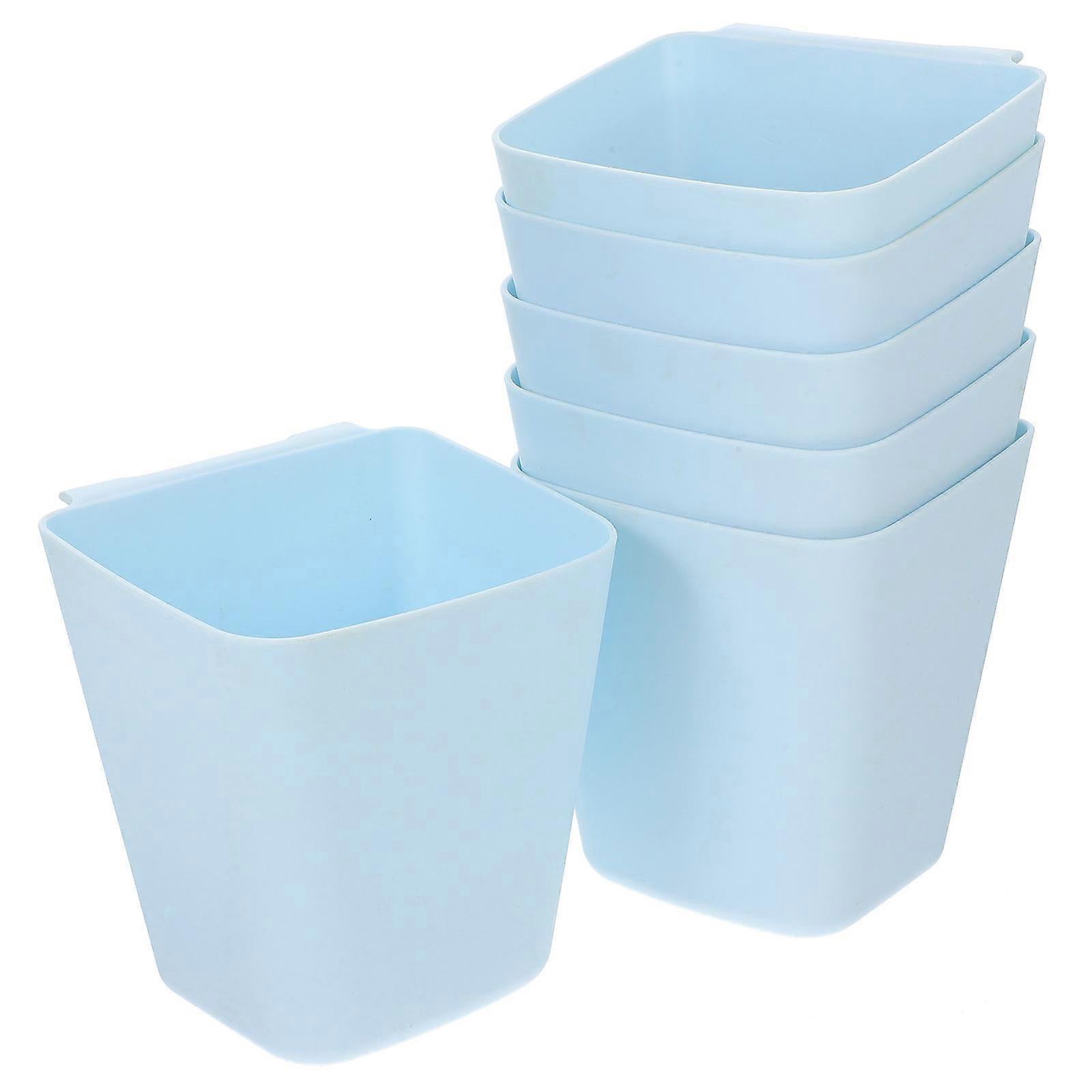 Hanging Container Organizer Plastic Cup Holder Kitchen Utensils Home Kitchens 6Pcs