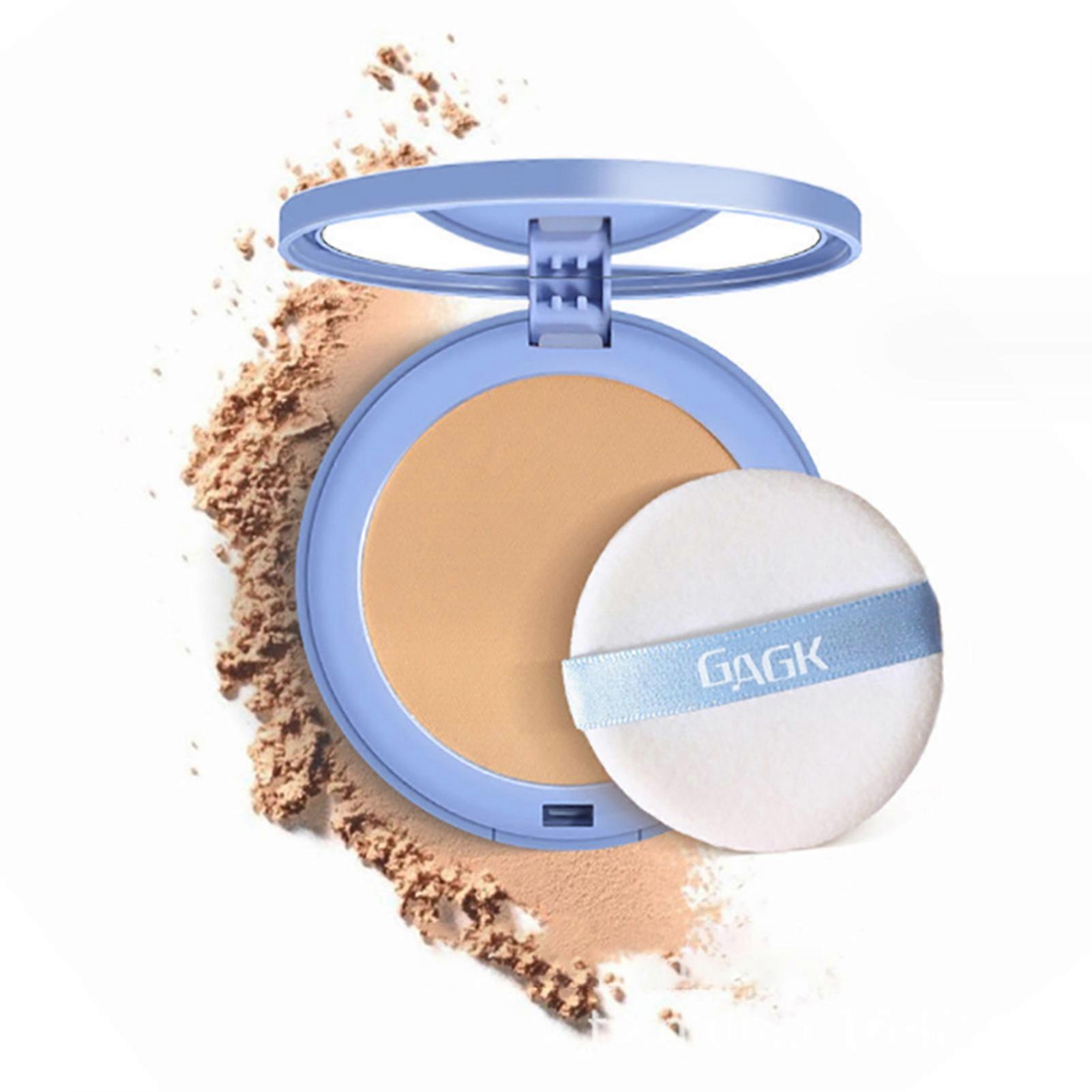 Wet and Dry Powder Foundation, Long-Lasting Setting Powder, Matte Oil-Control Flawless Setting Powder