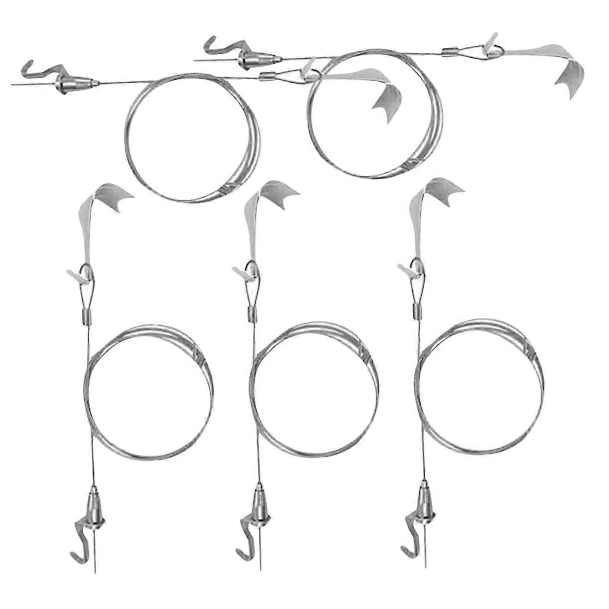 Adjustable Picture Rail Hook Set - Heavy-Duty Hanging Wire Wall Mount for Gallery Frames, Compatible with Various Styles