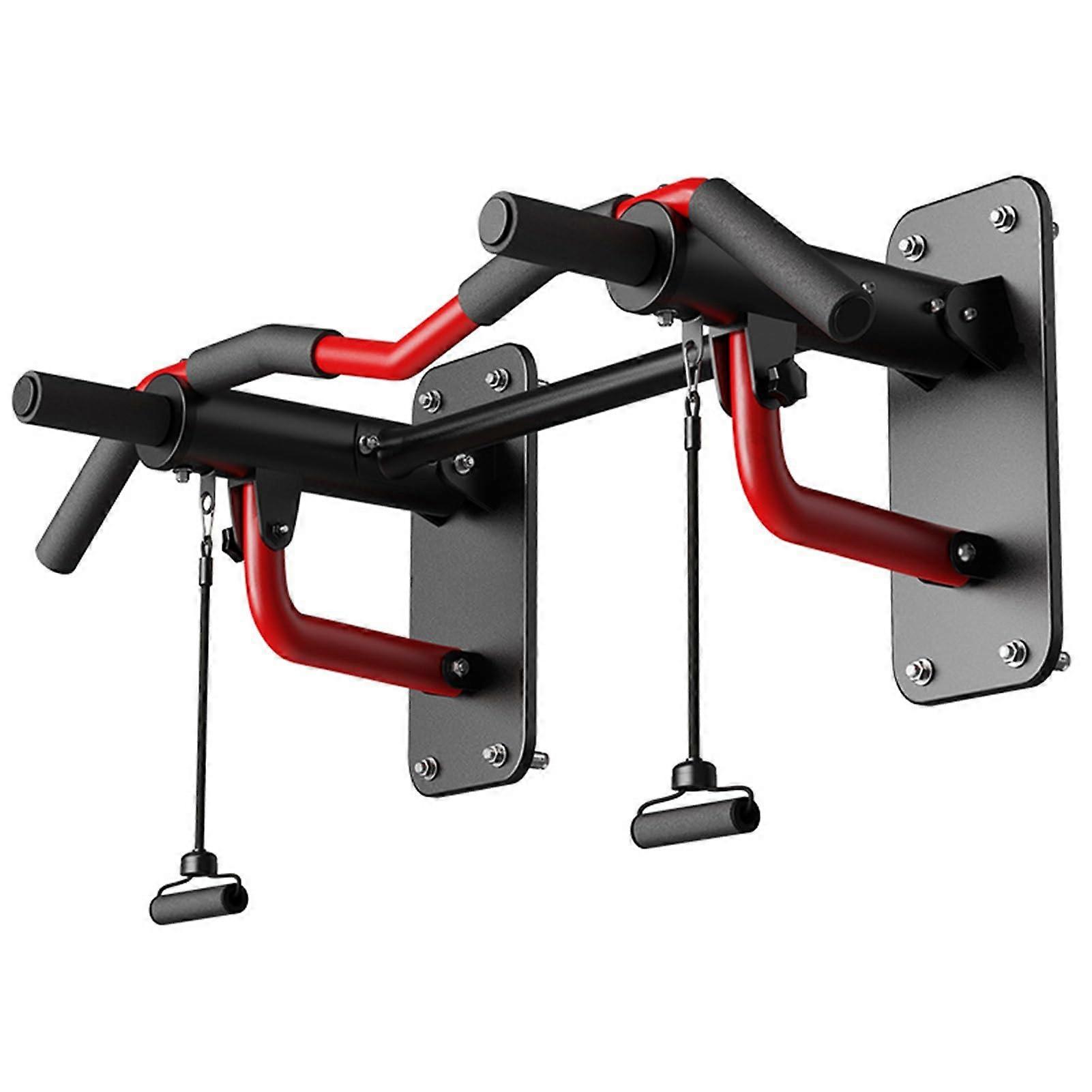 Wallmounted pullup bar, multifunctional dip station for home gym, power tower training equipment with 400 kg capacity