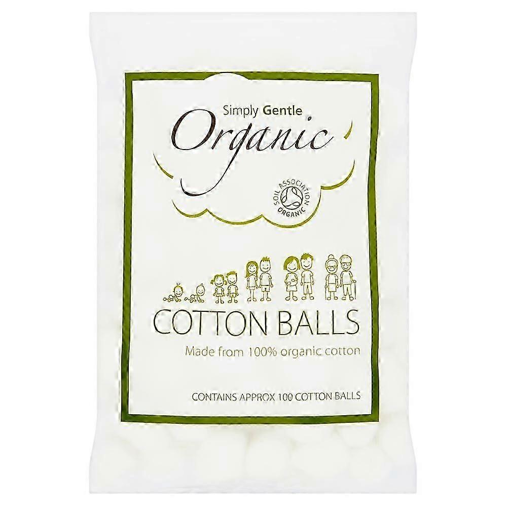 Simply Gentle Boules de Coton Bio 100 Boules Pure & Soft pour les routines de soins de la peau au Royaume-Uni