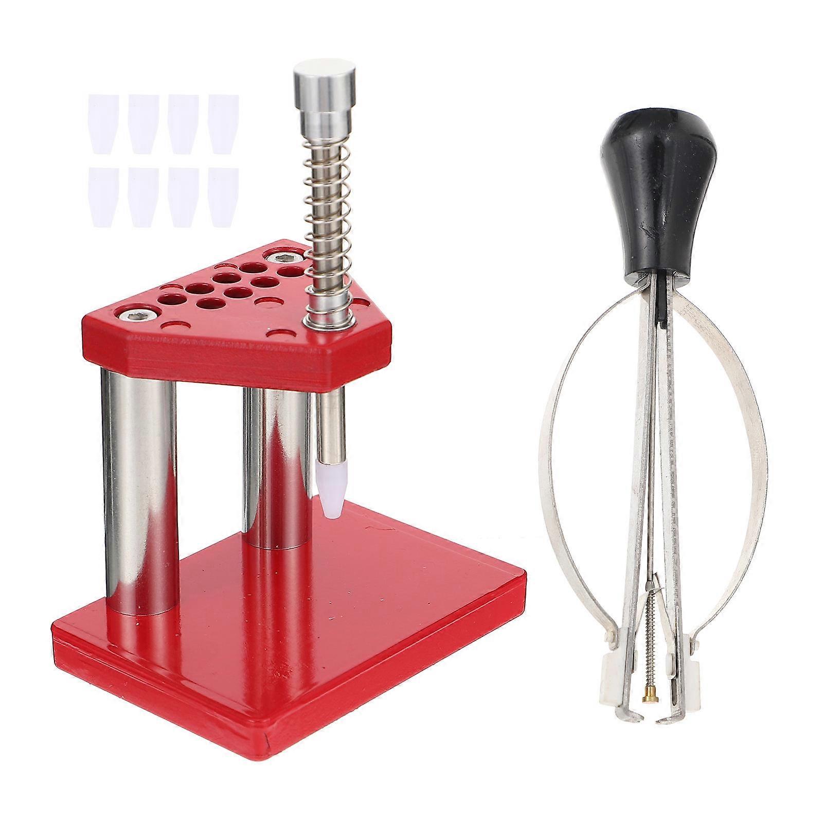 Professional Watch Repair Toolkit with Red ABS Handle and Watch Tools 1 Set