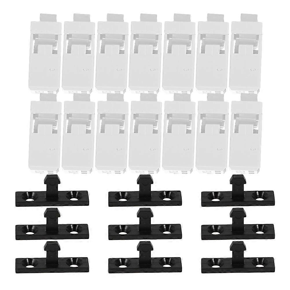 Garbage Can Lid Buckle Secure Trash Can Press Type Plastic Assorted Users 30Set