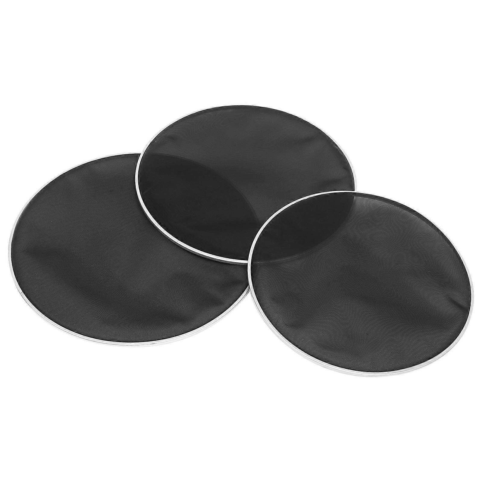Replacement Silent Drum Heads Double Layer Drum Heads For Inches Metal Material 3Pcs