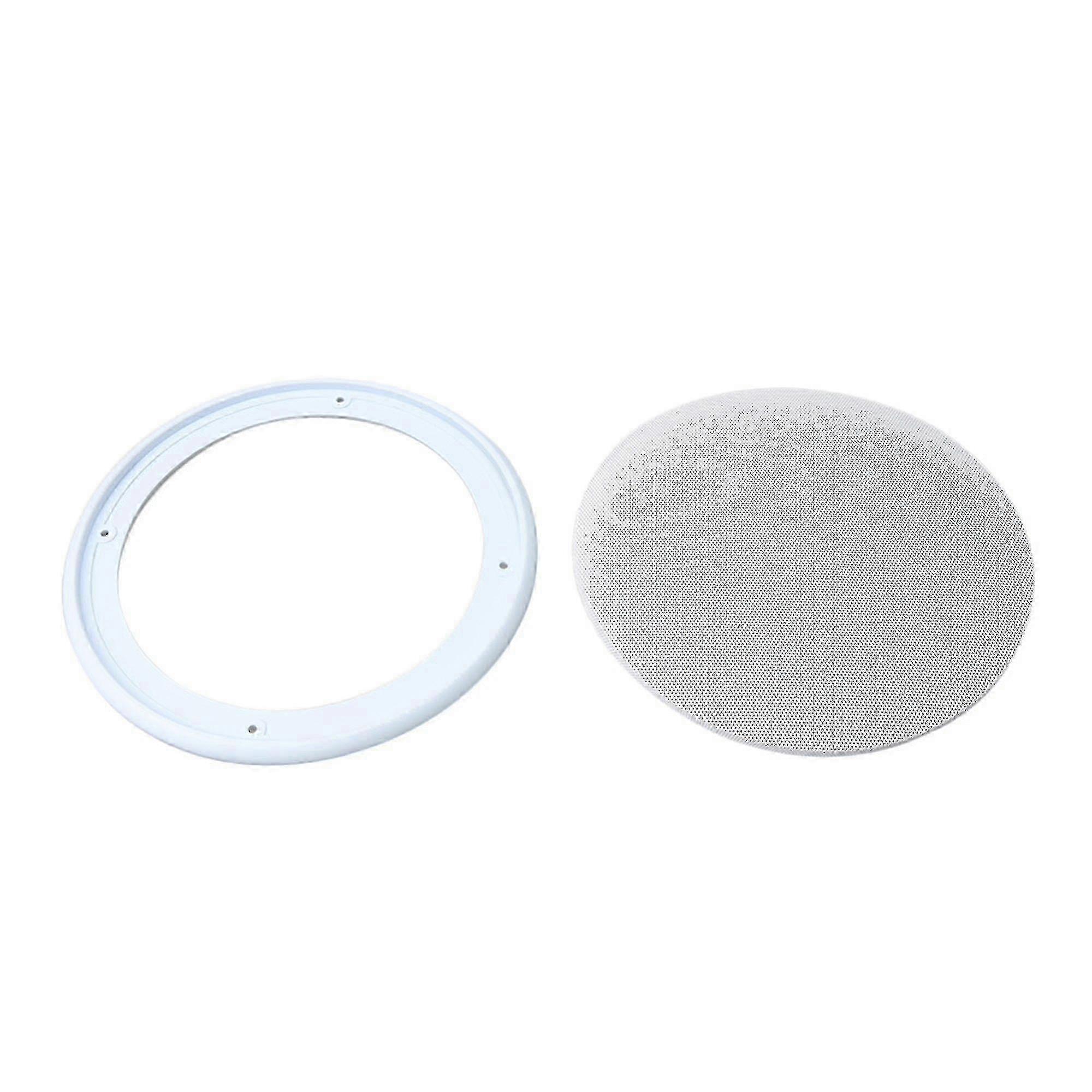 8 Inch White DIY Speaker Cover for Car, Protective Mesh Net Circle Guard Suitable for Various Brands