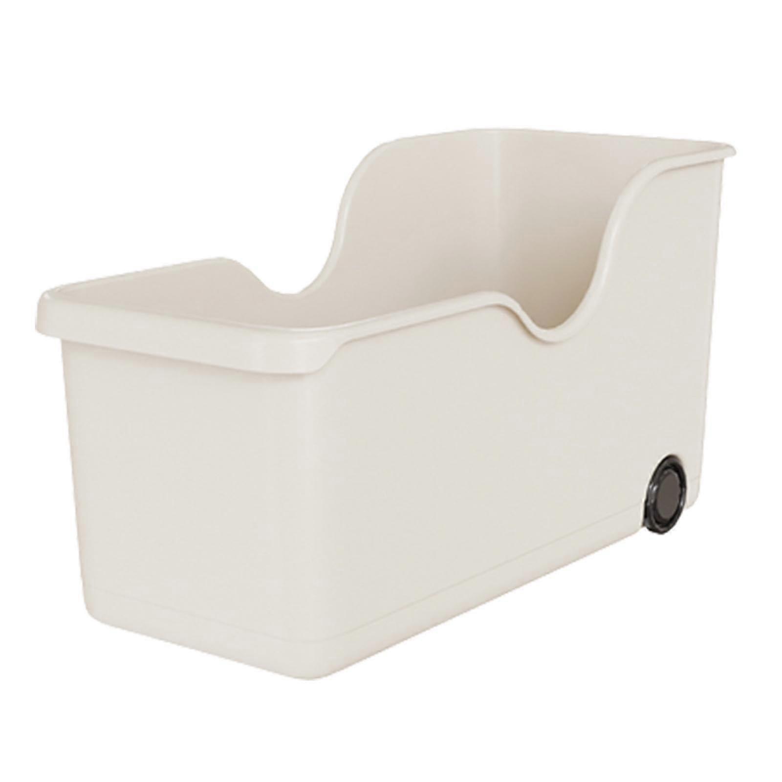 Rolling storage container for the kitchen spacesaving organization, 36.3 cm x 11.5 cm x 23 cm