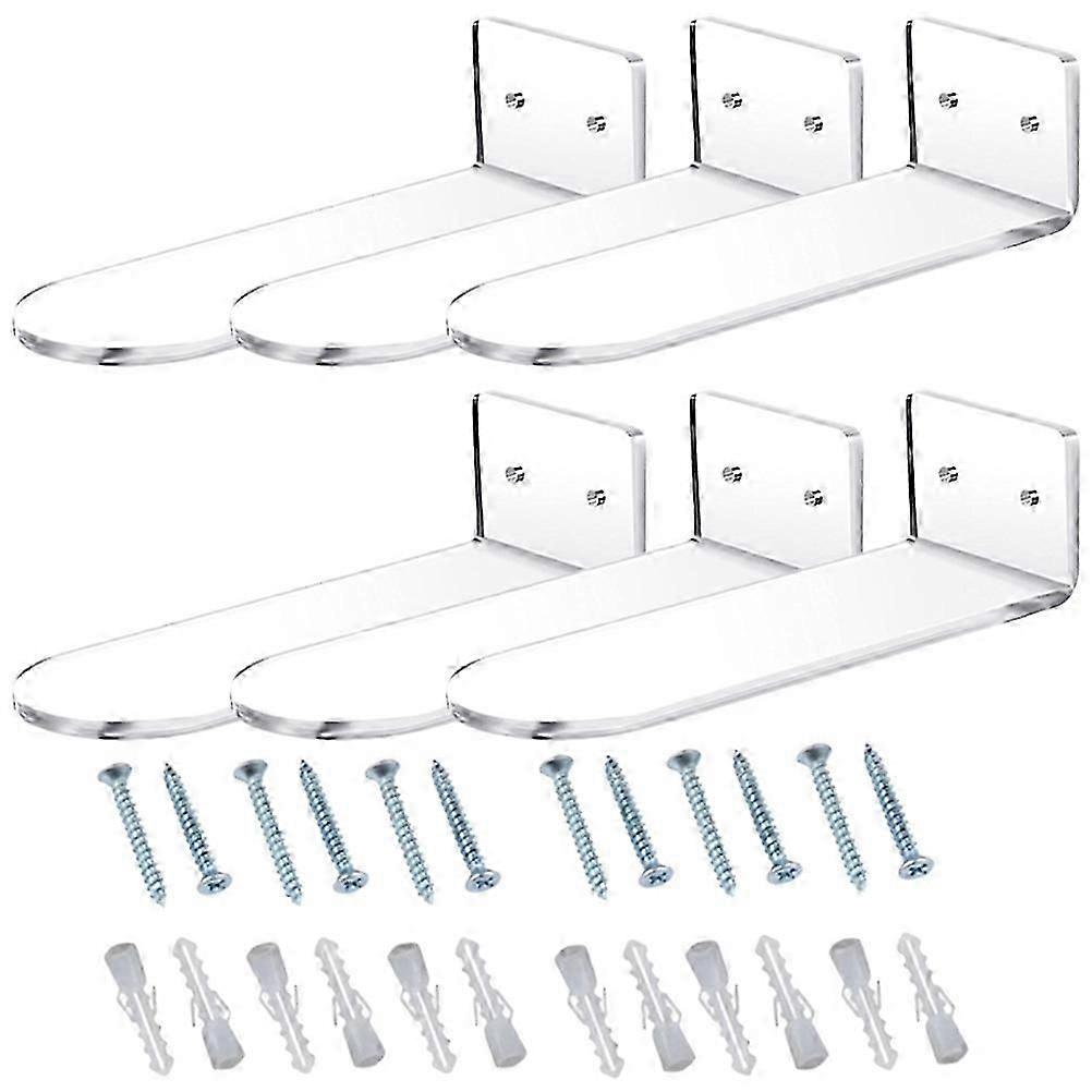 6 Pcs Sneaker Rack Acrylic Shoe Rack Floating Sneaker Display Wall Shoes Display Stand Shoe Display Rack Wall Shoe Rack