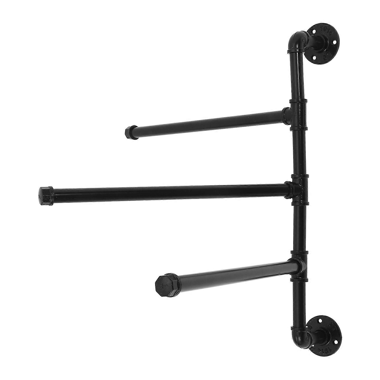 Industrial 3 Bar Heavy Duty Swivel Towel Rack for Bathroom