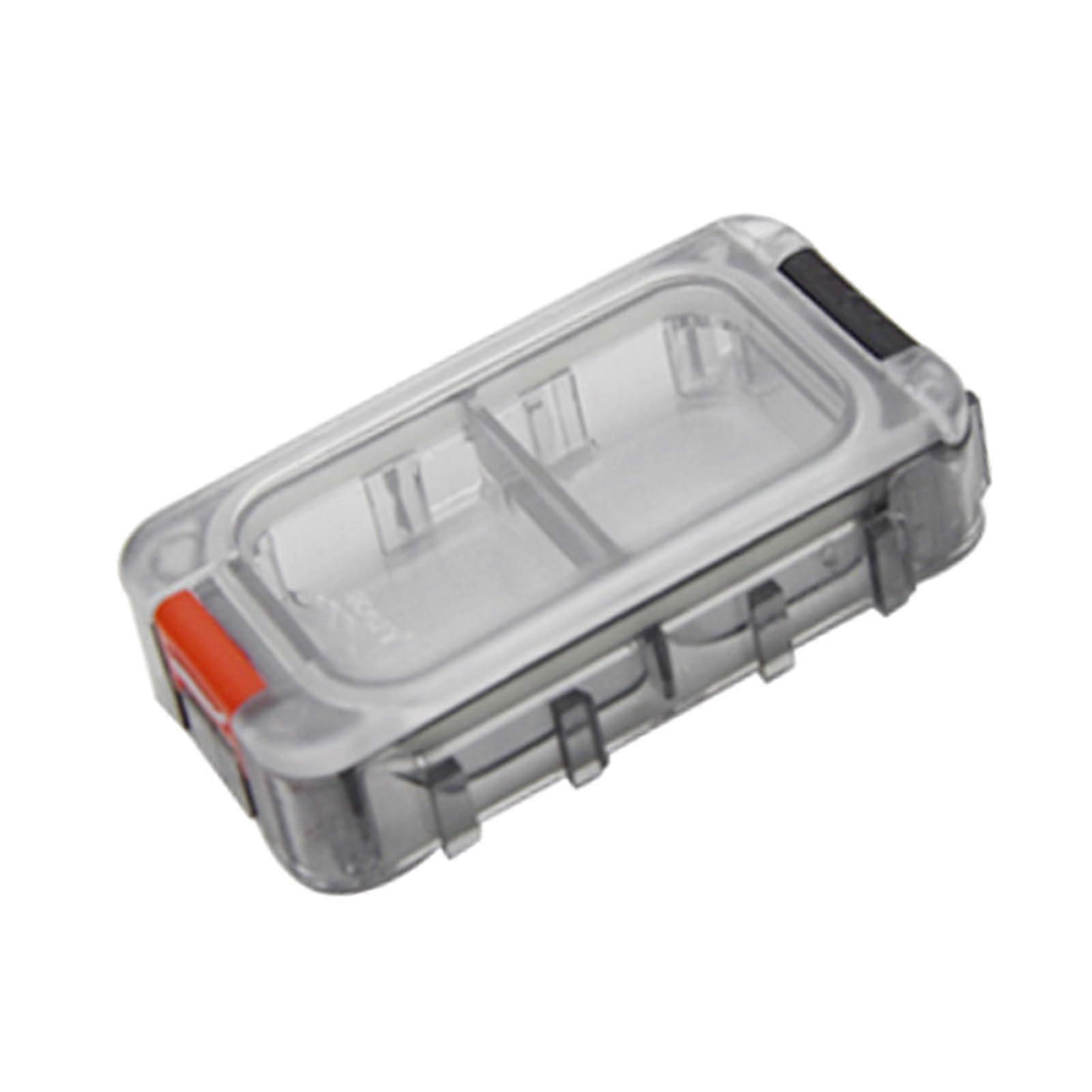 Glow In The Dark Splicing Clear Waterproof Hook Bait Fishing Tackle Container Magnetic Bait Box