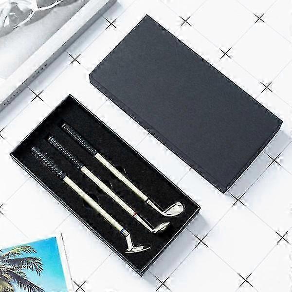 Mini Desktop Golf Ball Pen Gift Set