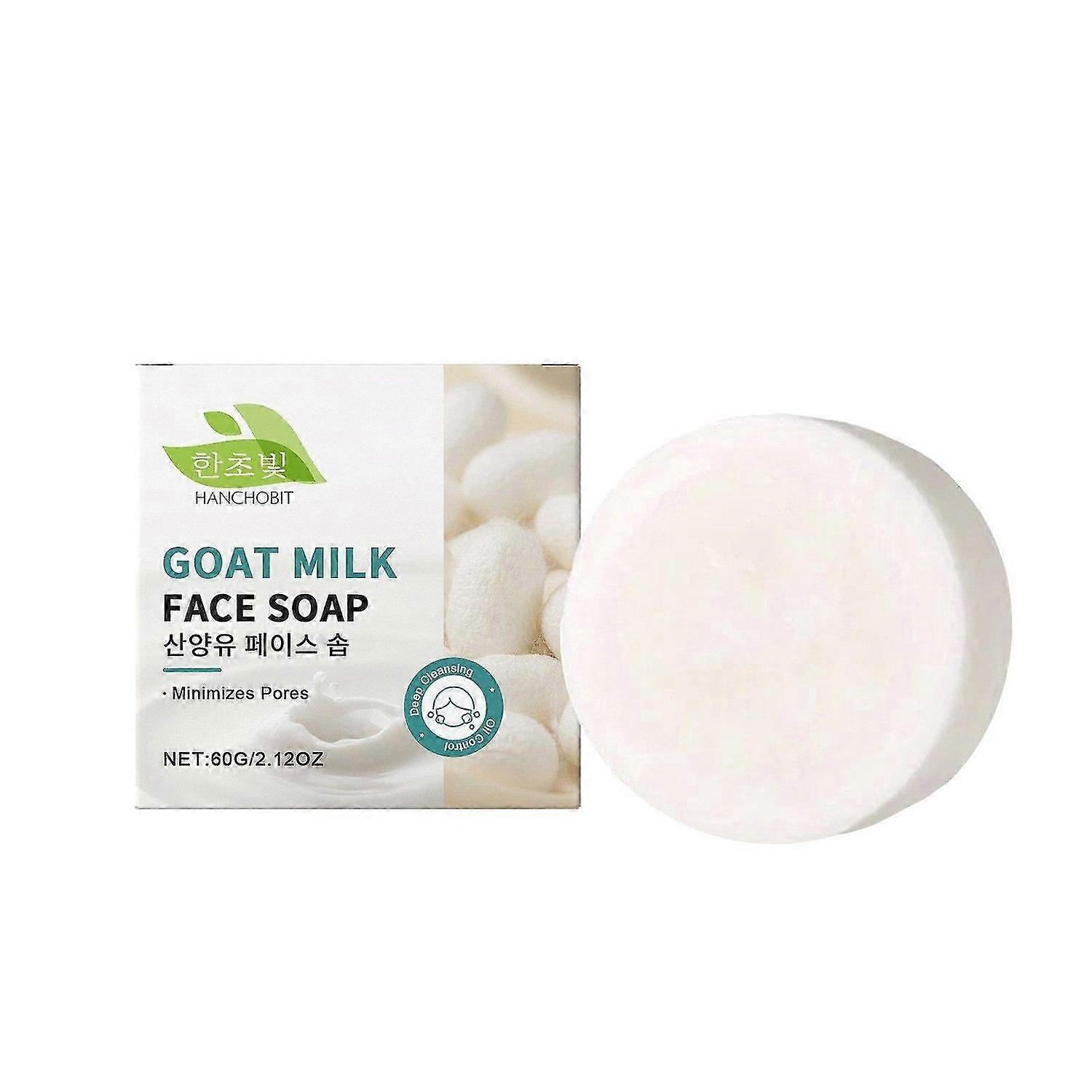Goat Milk Face Soap with Coconut Oil, Deep Cleansing and Improving Facial Skin, Gentle Formula