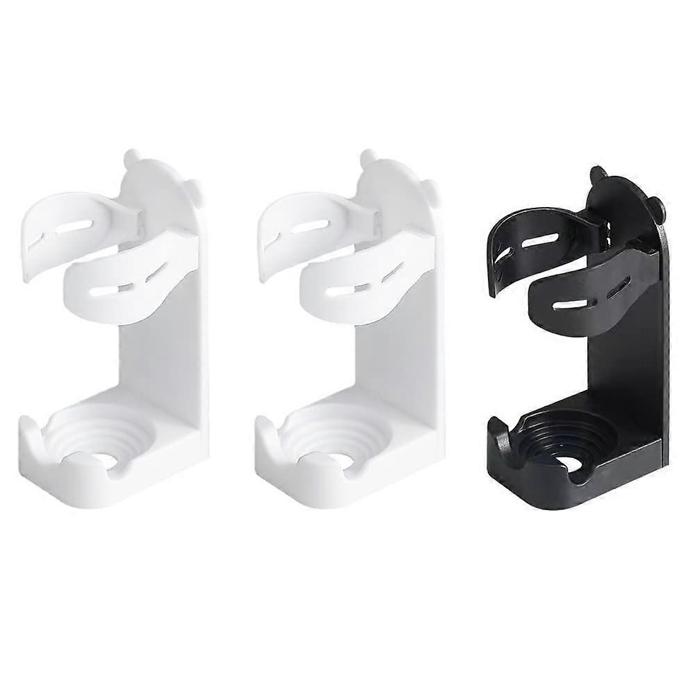 Electric Shaver Holder Wall Mounted Self Adhesive Storage Organizer for Bathroom with Adjustable Hooks 3 Pack