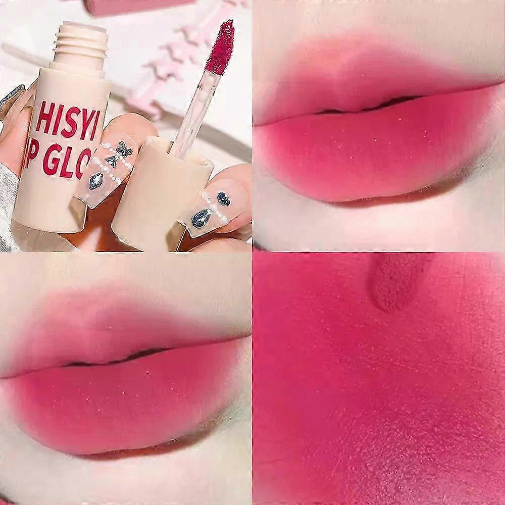 2025 6 ألوان ماتي فيلفيت شفة جليز، أحمر شفاه طبيعي طويل الأمد شديد الصبغة، محمول غير لامع لمسة نهائية عالمية الشفاه الصقيل ماكيو