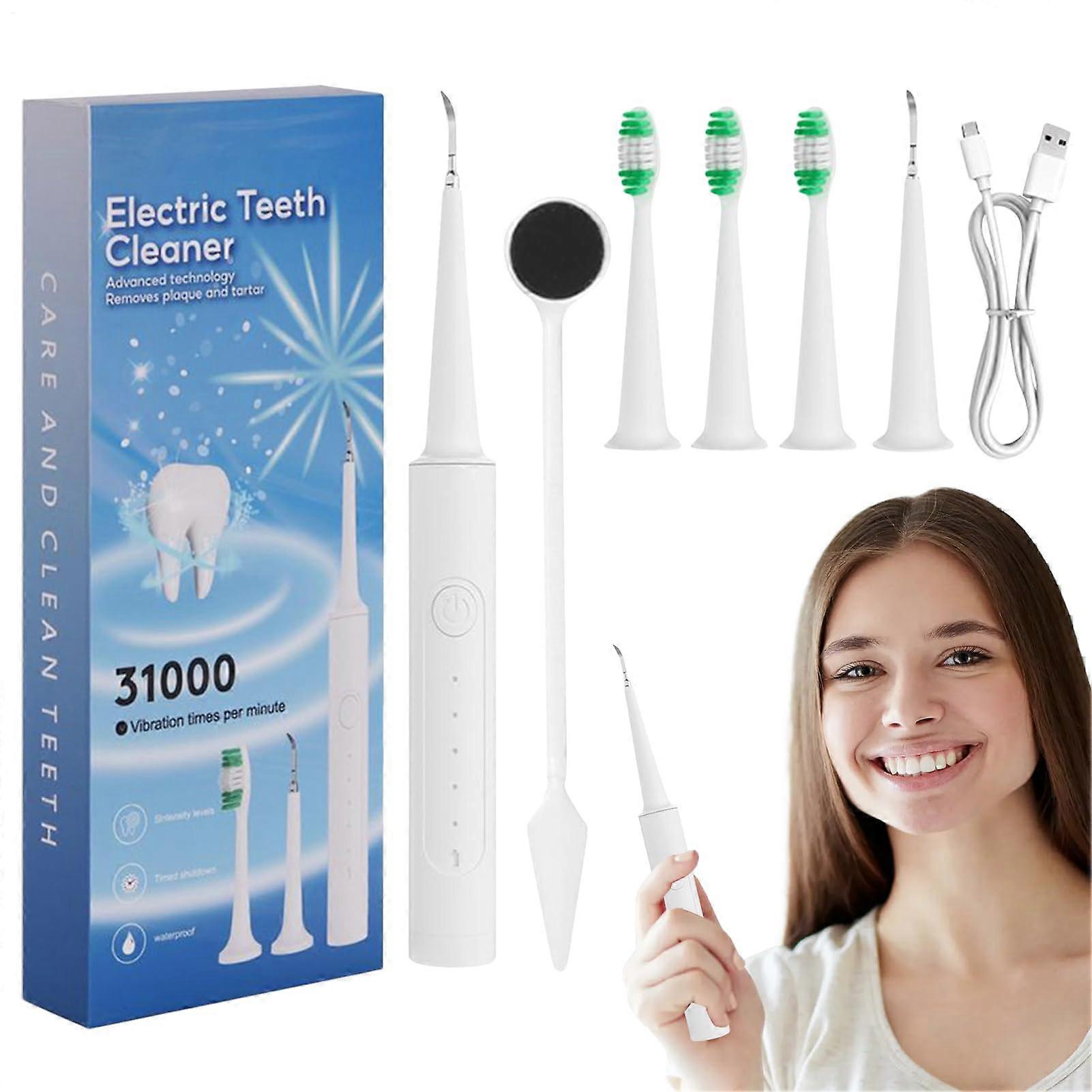 Ultrasonic Electric Tooth Machine, Adjustable Modes, Replaceable Heads