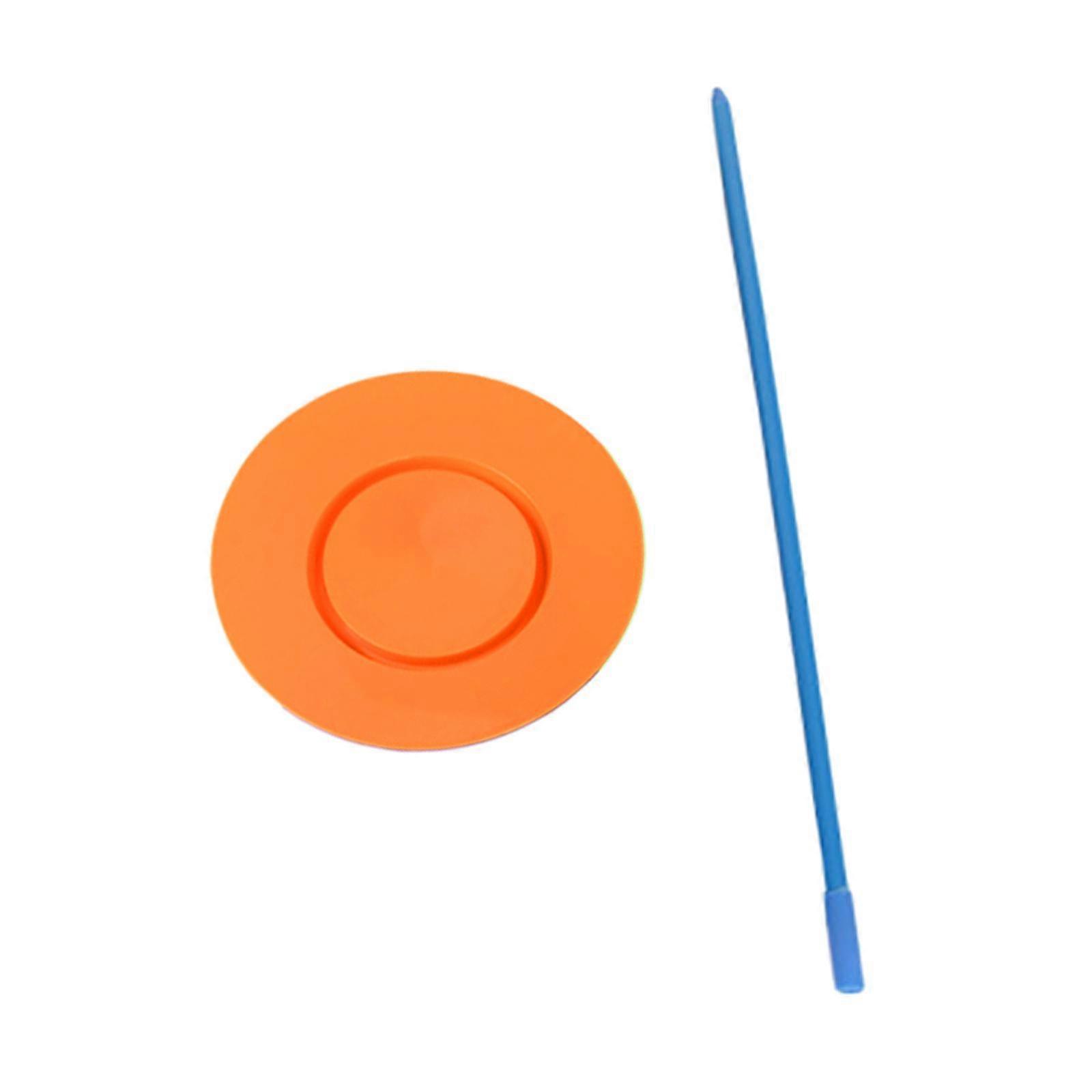 Juggling Turntable Plate with Sticks,Balance Skill Performance Prop,Spinning