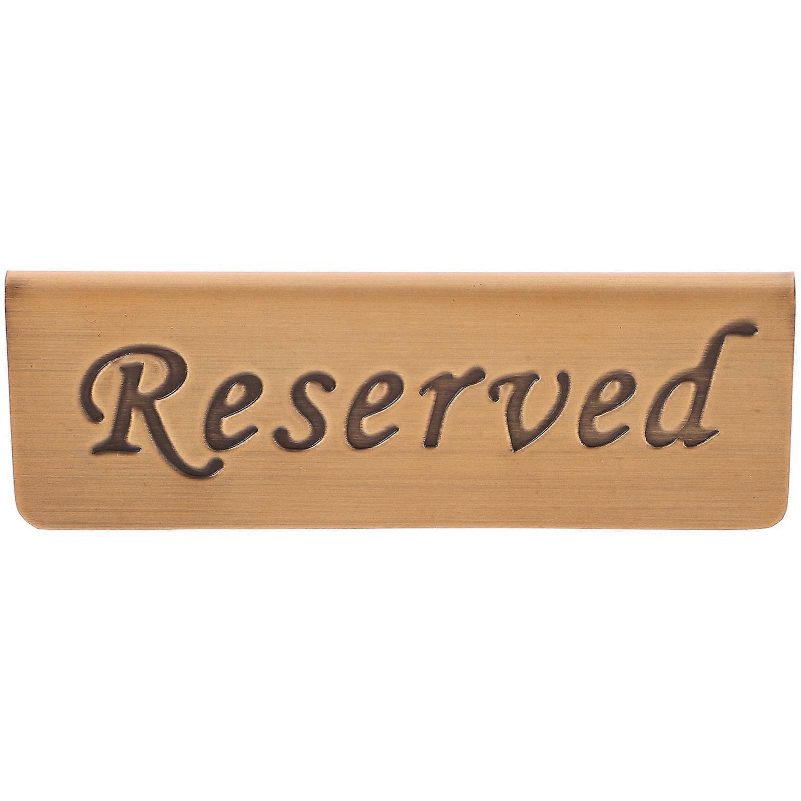 Table Reservation Symbol Conference Room Chocolate Rectangular 1Set