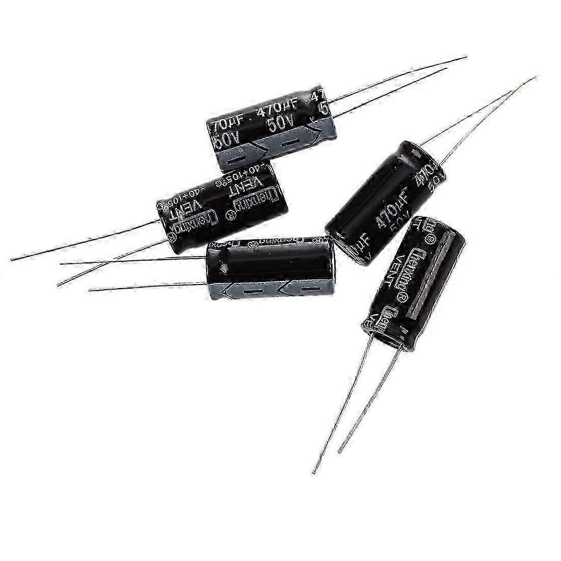 5 X 470uf 50v 105 Celsius Radial Electrolytic Capacitor 10x20mm