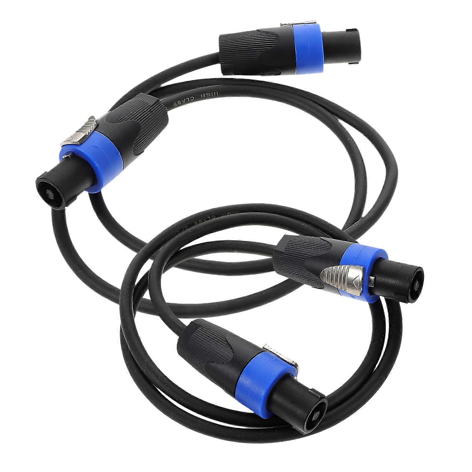 Professional Speaker Cables   2pcs Pure Copper Core Wires for Noise Reduction, Compatible with Stage Audio Connectors and Various Devices
