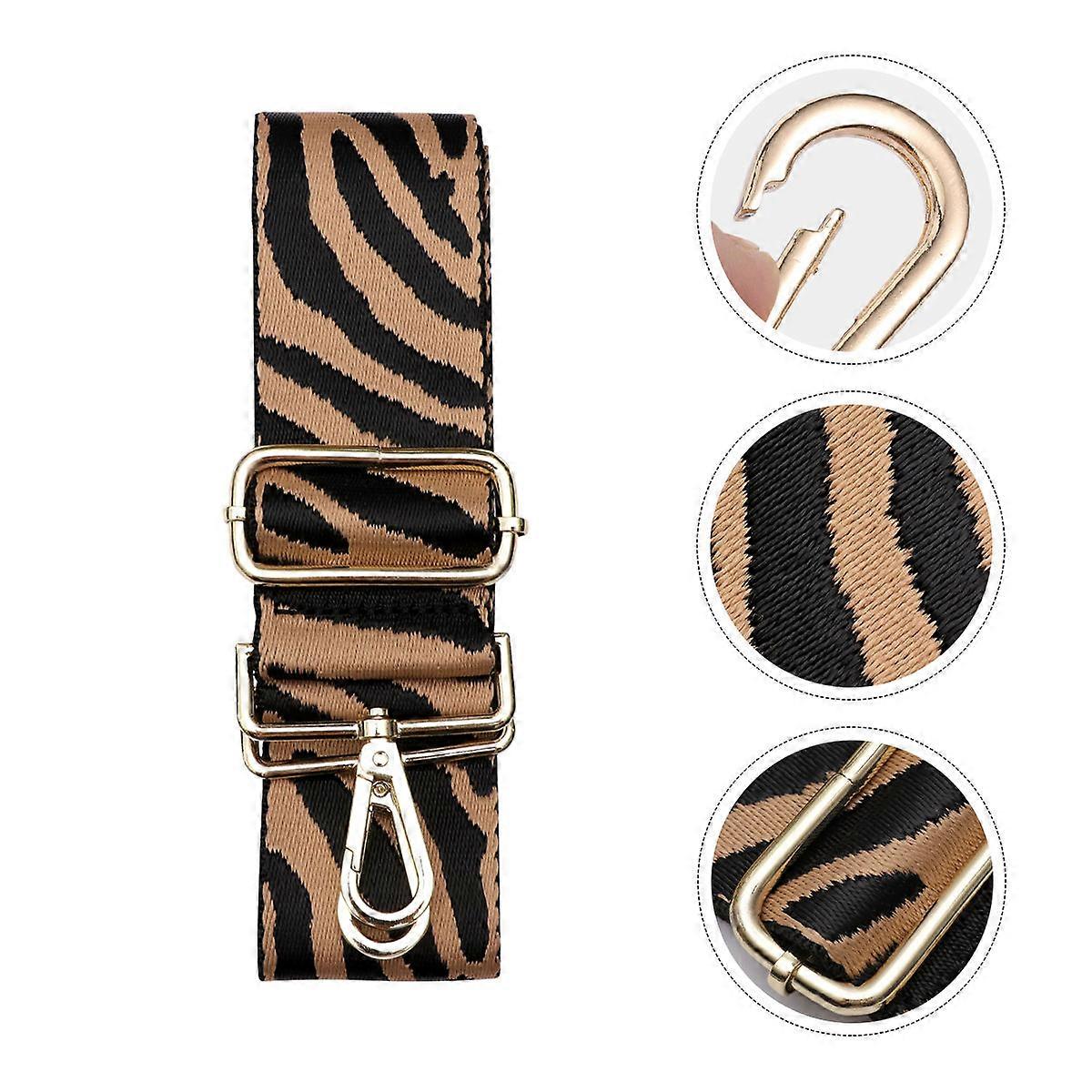 Adjustable Zebra Canvas Shoulder Strap Replacement for Crossbody & Handbags – Durable Fashion Accessory