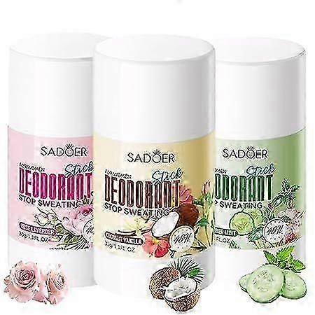 発汗防止デオドラント、ポータブルデオドラント、香り豊かで心地よい体臭クリーム、長持ちする香り