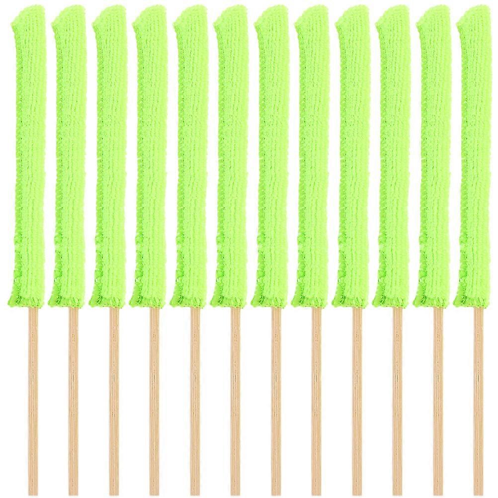 Cleaning Stick Microfiber Bamboo Household Cleaning Tools 26x2cm Anniversaries 12Pcs