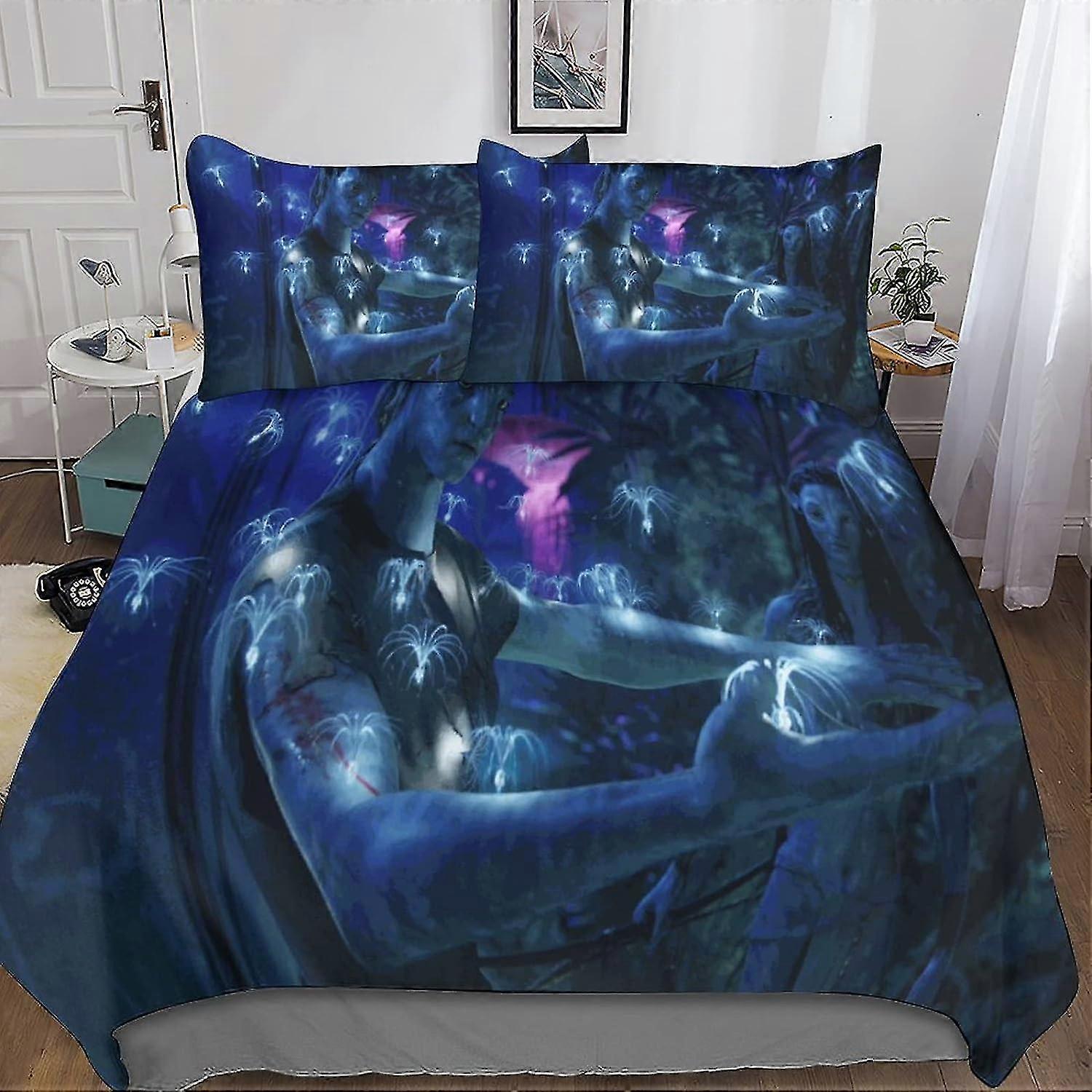 3D tištěná sada povlečení se zipem - měkká a snadná údržba 3dílná sada pro mladé a děti dospělé